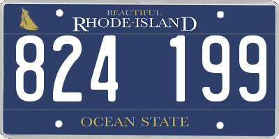 RI license plate 824199