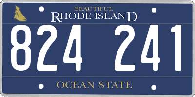 RI license plate 824241