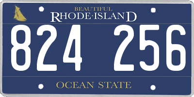 RI license plate 824256