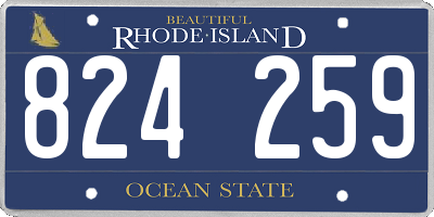 RI license plate 824259
