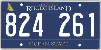 RI license plate 824261