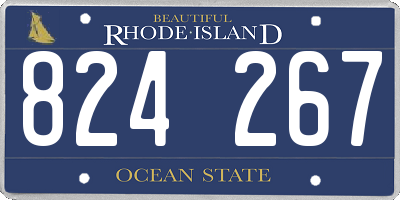 RI license plate 824267