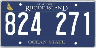 RI license plate 824271