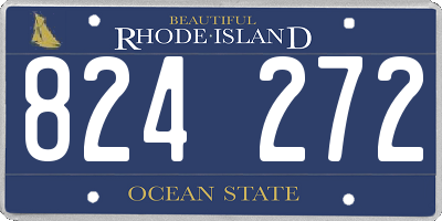 RI license plate 824272