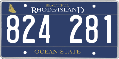 RI license plate 824281