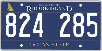 RI license plate 824285