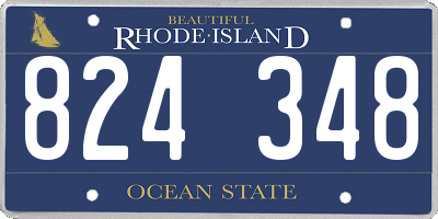 RI license plate 824348