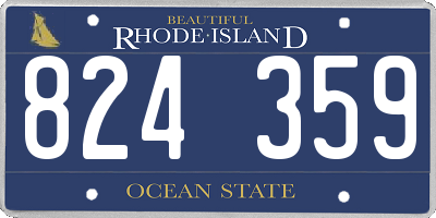 RI license plate 824359