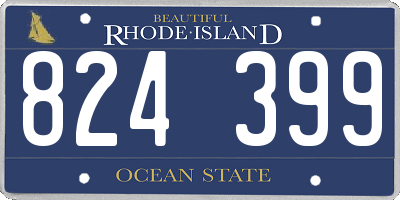 RI license plate 824399