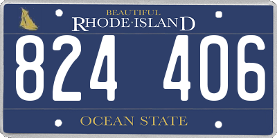 RI license plate 824406