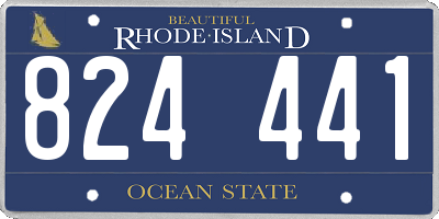 RI license plate 824441