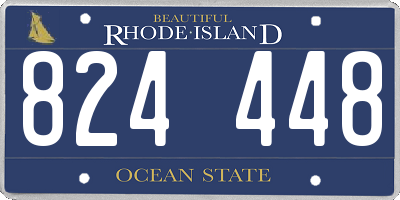 RI license plate 824448