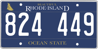 RI license plate 824449