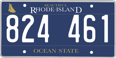 RI license plate 824461