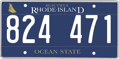 RI license plate 824471