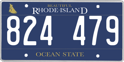 RI license plate 824479