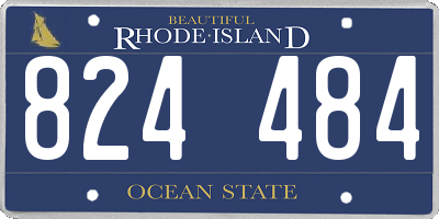 RI license plate 824484