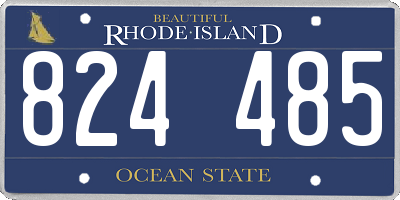 RI license plate 824485