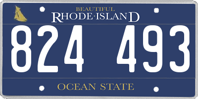 RI license plate 824493