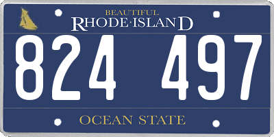 RI license plate 824497
