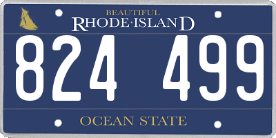 RI license plate 824499
