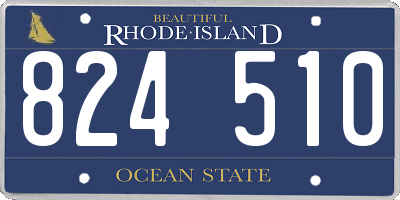 RI license plate 824510
