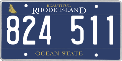 RI license plate 824511