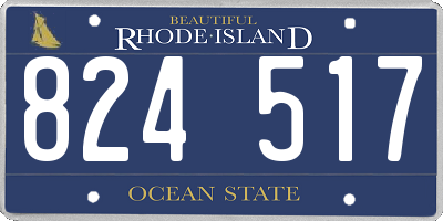 RI license plate 824517