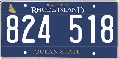 RI license plate 824518