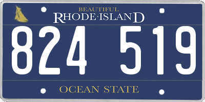 RI license plate 824519