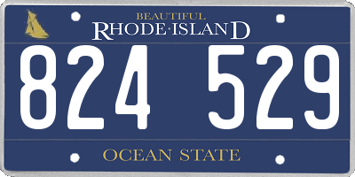 RI license plate 824529