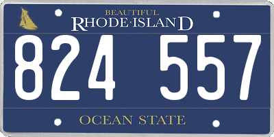 RI license plate 824557