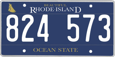 RI license plate 824573