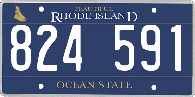 RI license plate 824591