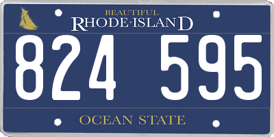 RI license plate 824595