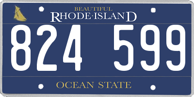 RI license plate 824599