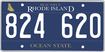 RI license plate 824620