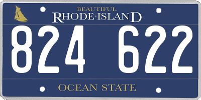 RI license plate 824622