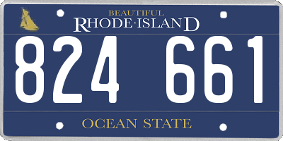 RI license plate 824661
