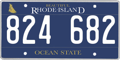 RI license plate 824682