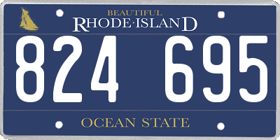 RI license plate 824695