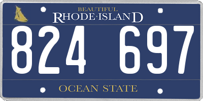 RI license plate 824697