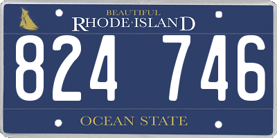 RI license plate 824746