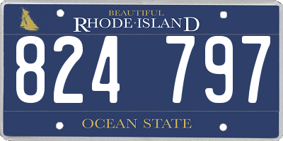 RI license plate 824797