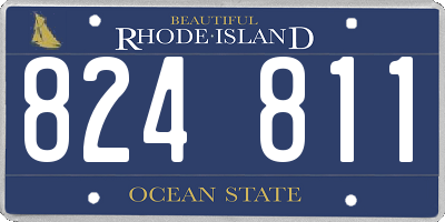 RI license plate 824811