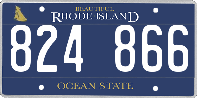 RI license plate 824866