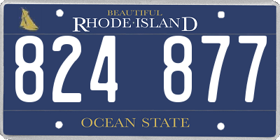 RI license plate 824877