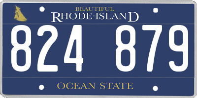RI license plate 824879
