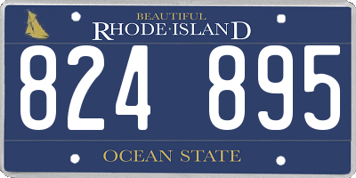RI license plate 824895