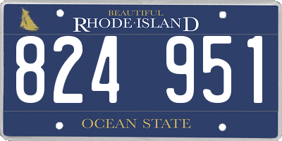 RI license plate 824951